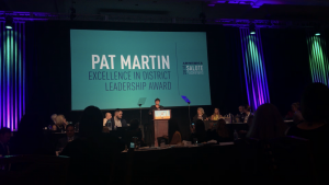Shelley Magee receives the Pat Martin Excellent in District Leadership Award